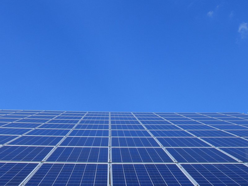 Solar array to sky